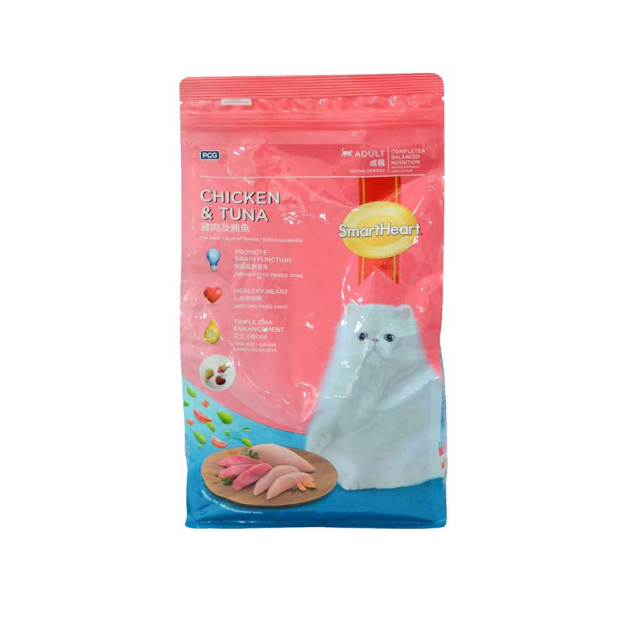 Smartheart Dry Cat Food Adult Chicken and Tuna 480