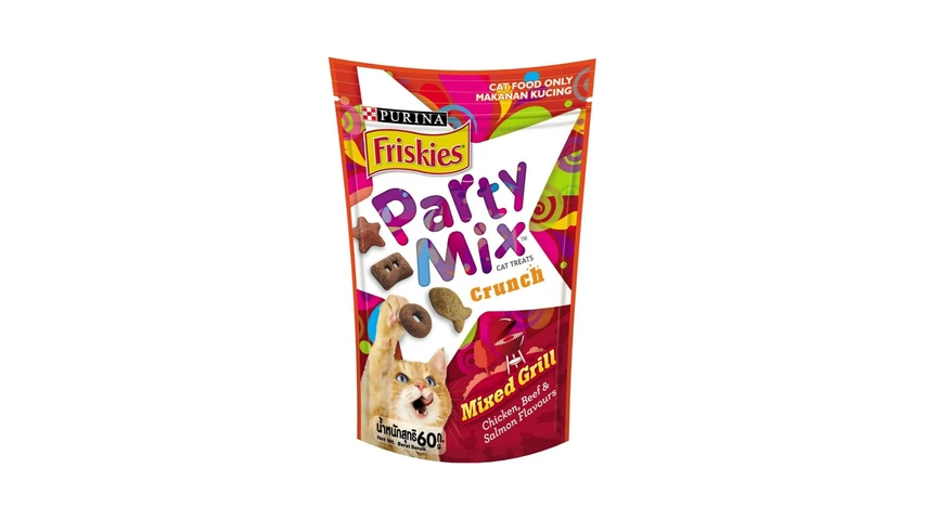 Purina Friskies Party Mix Mixed Grill Cat Treat 60g