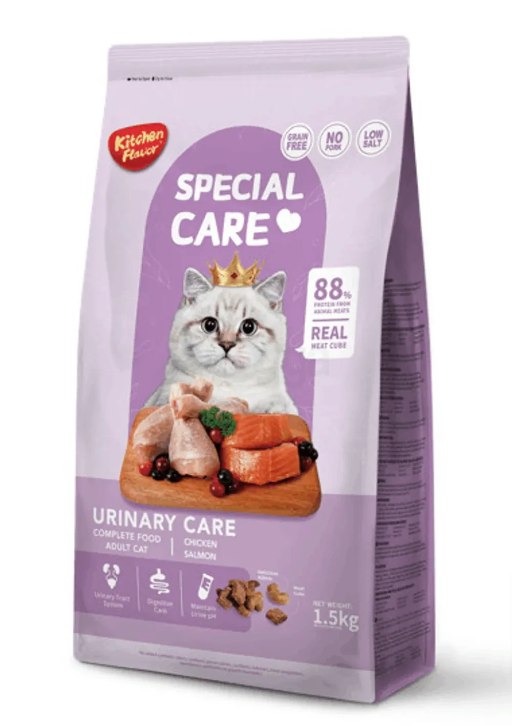 Kitchen Flavor Grain Free Special Care Urinary Care Complete Food for Adult Cat 1.5 kg