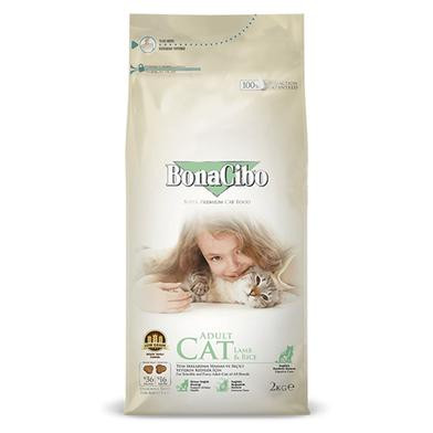 BonaCibo Super Premium Adult Dry Cat Food Lamb And Rice 1.5kg