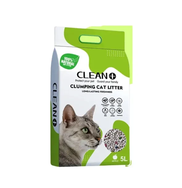 Clean Plus Clumping 5L litter for Cats (Apple)