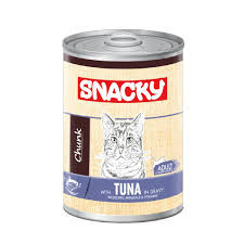 Snacky Adult Cat Food Can Tuna 400gm