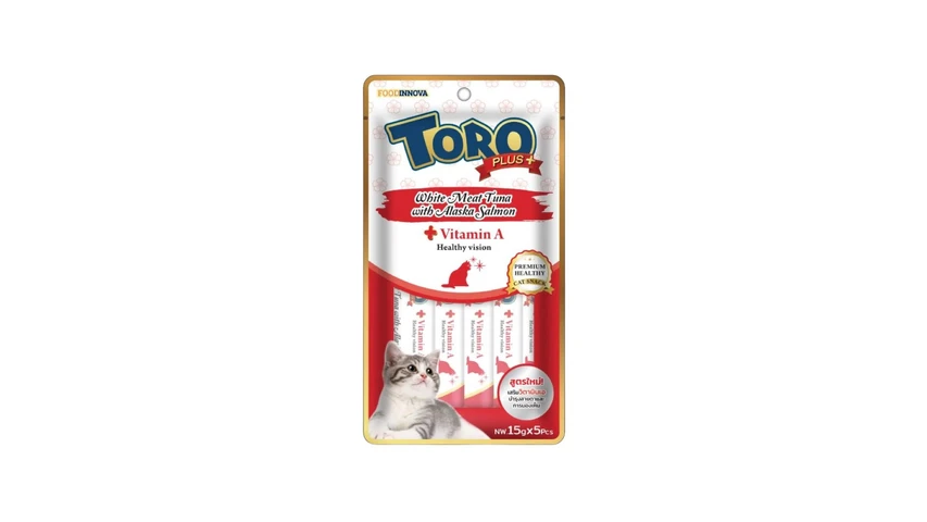Toro Plus Cat Treat White Meat Tuna With Alaska Salmon 15gX5
