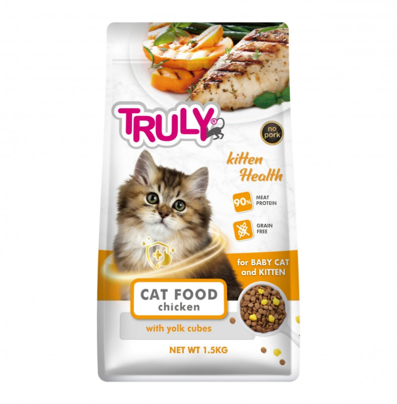 Truly Grain Free Super Premium Dry Cat Food Kitten Chicken 1.5KG