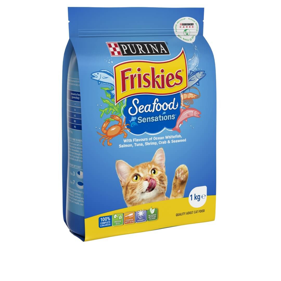 Purina Friskies Adult Cat Food Dry Seafood Sensation 1kg