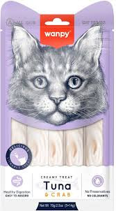 Wanpy Creamy Cat Treat Tuna & Crab 70gm