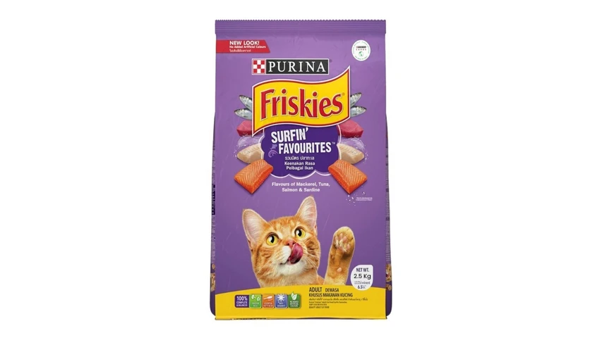 Purina Friskies Surfin Favourites Adult Dry Cat Food 2.5