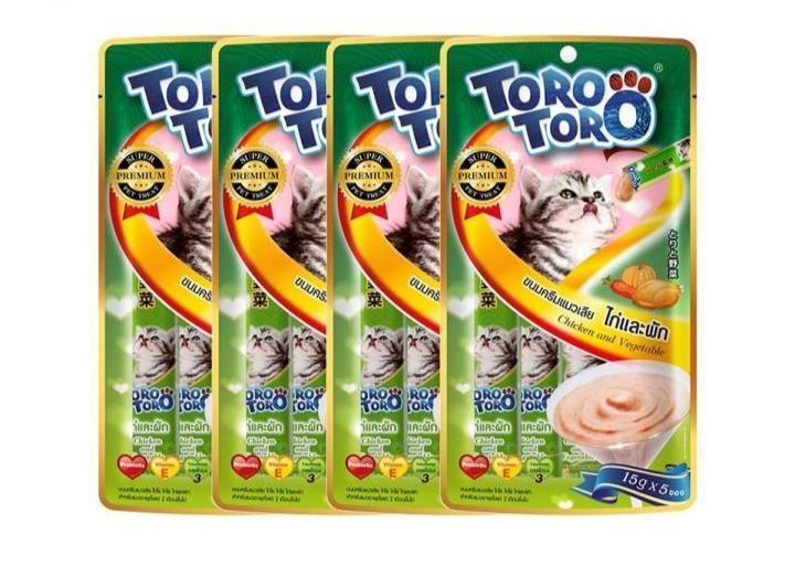 Toro Toro Lickable Treat Chicken and Vegetable (5*15g)