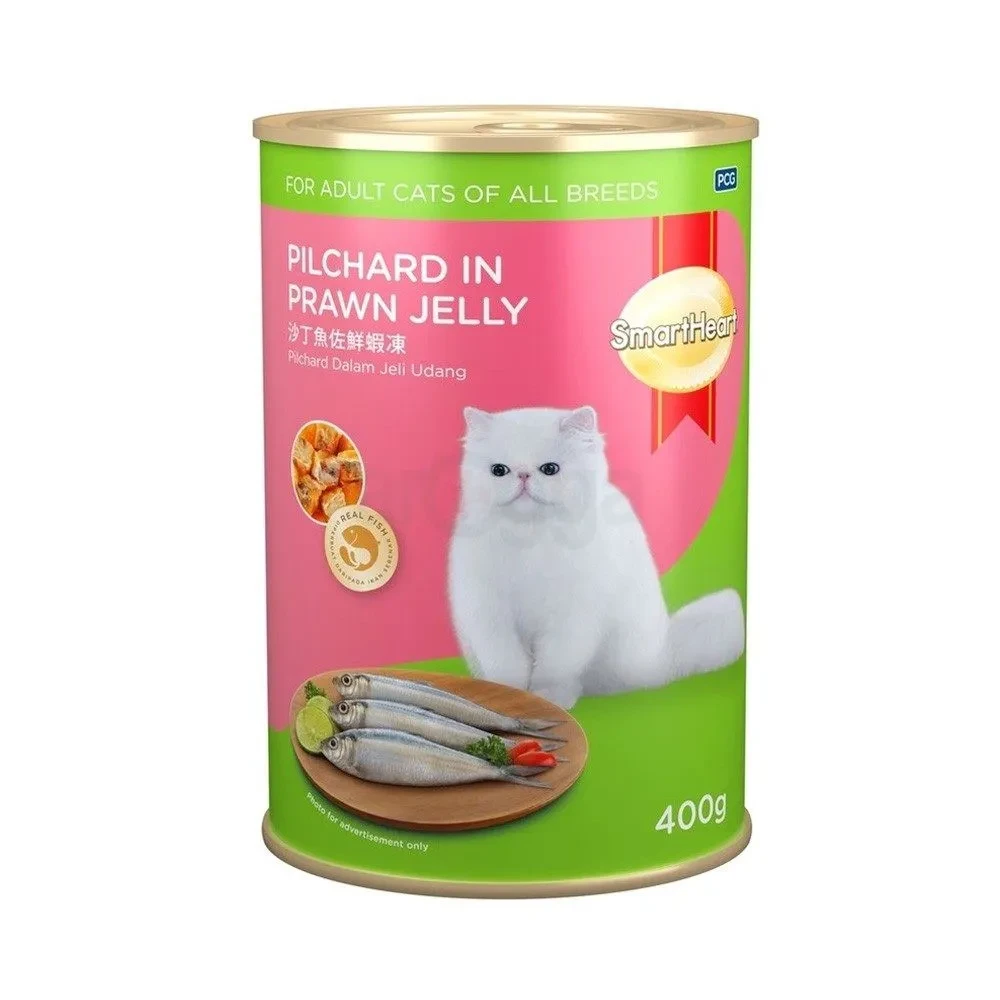 SmartHeart Cat Canned Food Pilchard In Prawn Jelly 400gm