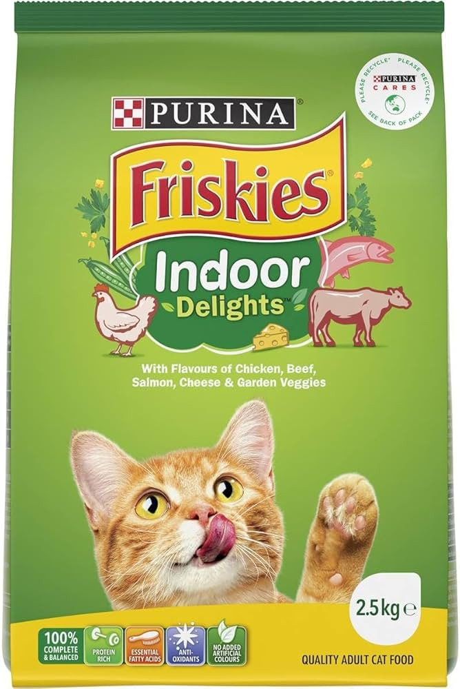 Purina Friskies Dry Cat Food Indoor Delights 2.5kg