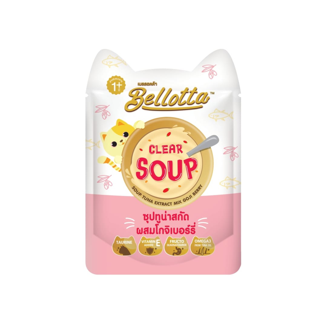 Bellotta Clear Soup Tuna Extract Mix Goji Berry 40gm